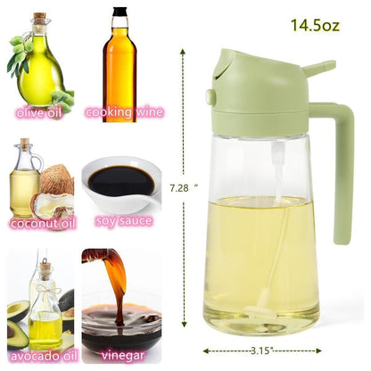 500ml Portable Glass Sprayer Oil Dispenser