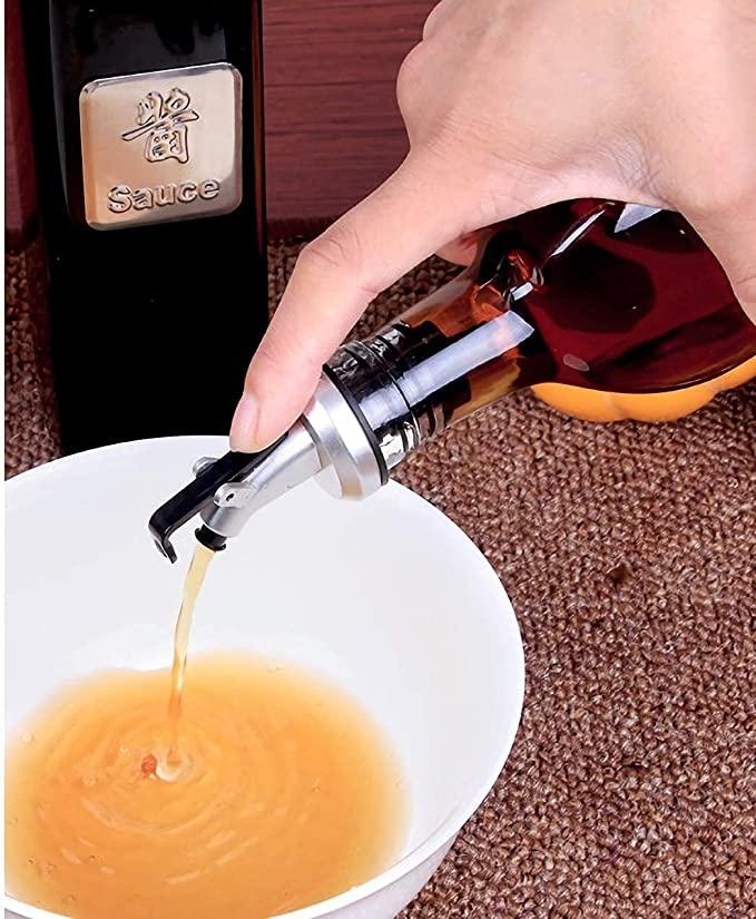 Oil Dispenser Bottle Vinegar Bottle 1000ml Bottle for Cooking Lead for Kitchen pack of 1